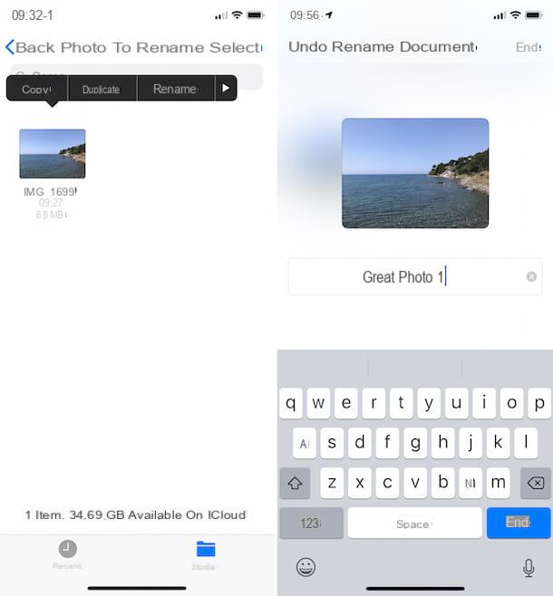 How to rename iPhone photos