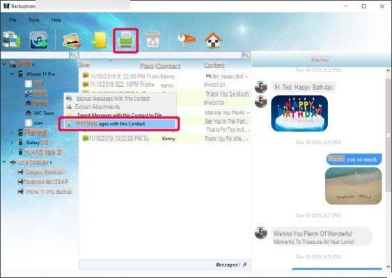 Cómo imprimir Facebook Messenger Chat desde PC / Mac -