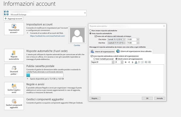 Cómo configurar la respuesta automática de Outlook