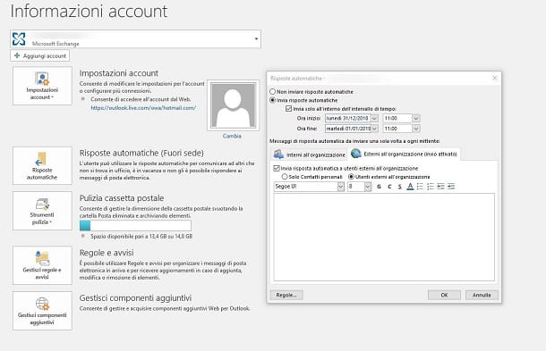 Comment configurer la réponse automatique Outlook