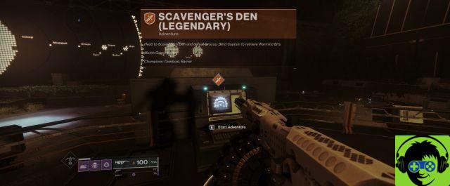 How to start a Legendary Lost Sector in Destiny 2