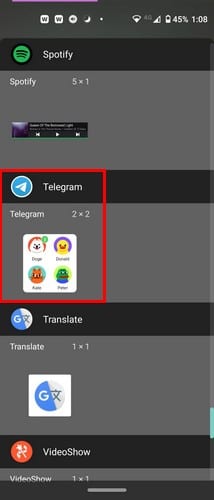 Cómo agregar y personalizar widgets de Telegram
