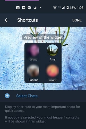 How to add and customize Telegram widgets