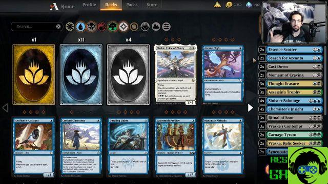 Dicas e Decks de Arena MTG - Deck Grixis Control