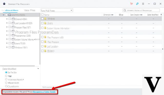 Recupero File cancellati dal PC in modo Semplice e Gratis   –