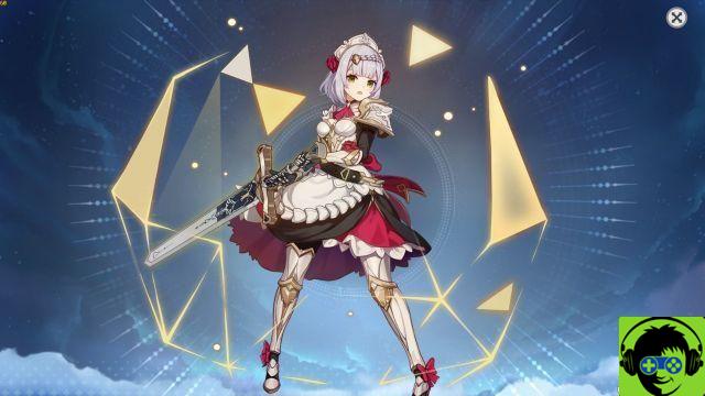 Guia de criação e personagem de Genshin Impact Noelle