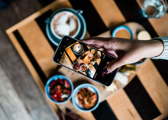 So you can enhance the food photos you upload to Instagram