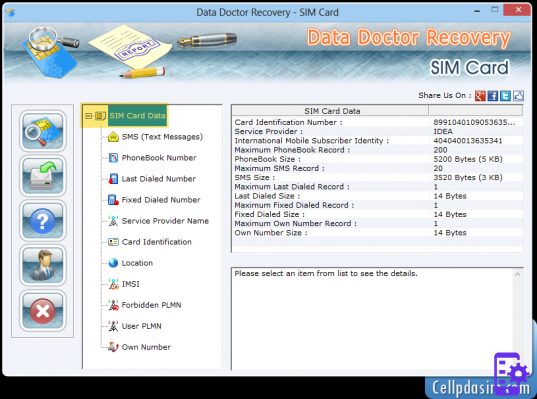 Retrieve Deleted SMS - Retrieve SMS from SIM