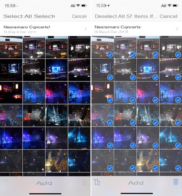 Come selezionare tutte le foto in iCloud