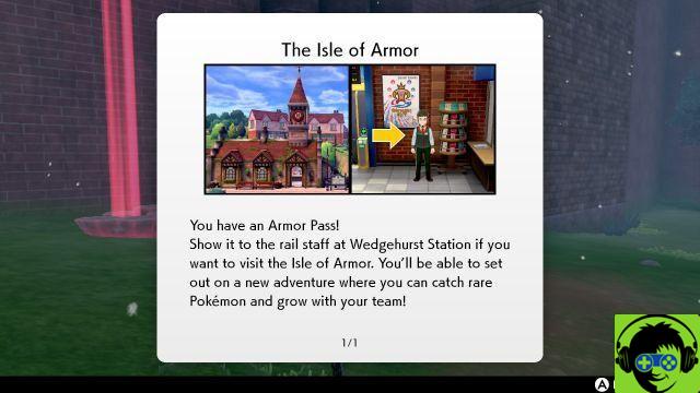 Cómo iniciar el DLC Isle of Armor en Pokémon Sword and Shield