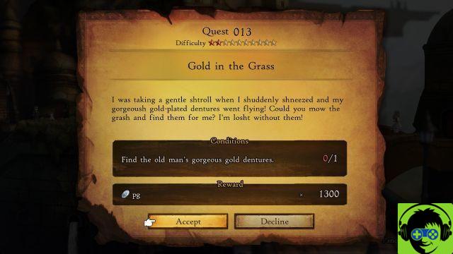 Bravely Default 2 - Gold in the Grass Side Quest Guide