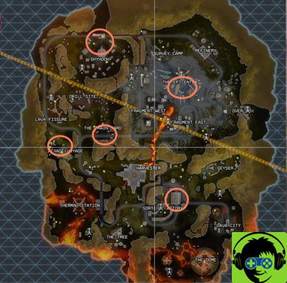 Las mejores ubicaciones de Deja Loot en World's Edge en Apex Legends