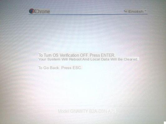 Venez activer le mode développeur sur Chrome OS