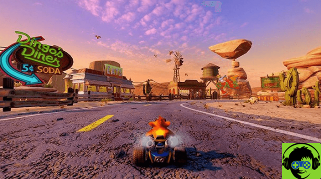 Análise de combustível movido a nitrogênio Crash Team Racing