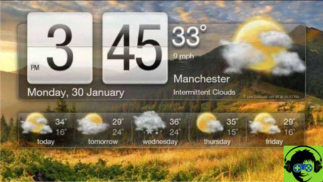 How to put the weather on the Windows 10 lock screen