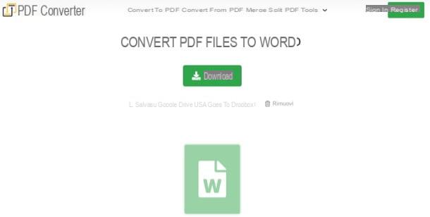 Convertidor de PDF de Word