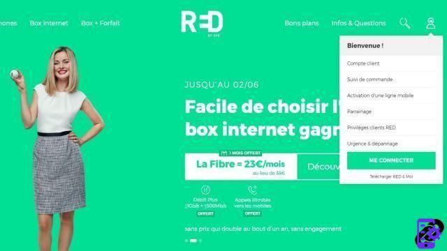 Como se conectar à sua área de cliente RED by SFR e gerenciar sua conta?