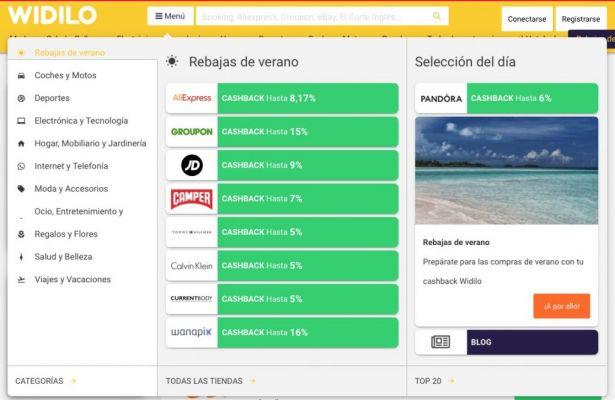 Widilo, ganhe com suas compras pela internet