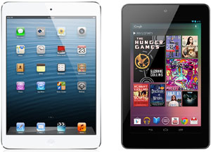 iPad Mini, que desafia com o Nexus 7