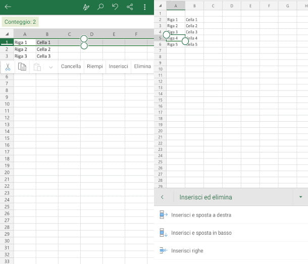 Como adicionar linhas no Excel