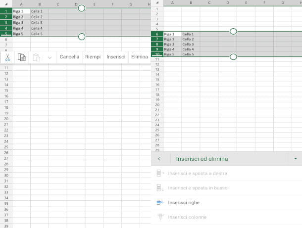 How to add rows in Excel