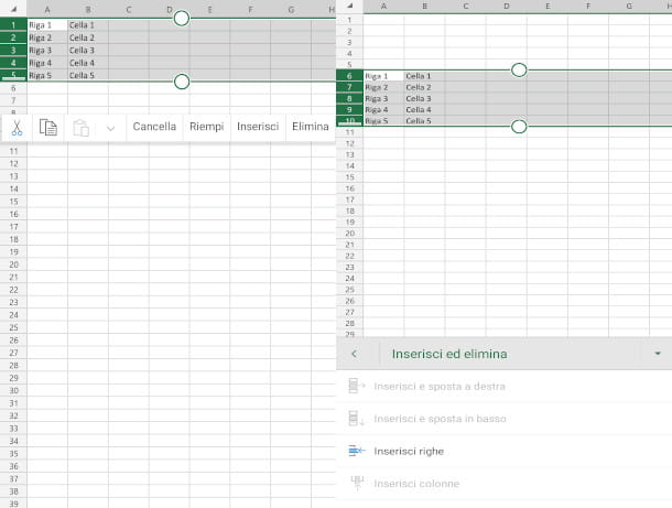 Cómo agregar filas en Excel