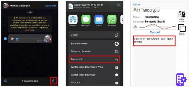 Como transcrever áudio do WhatsApp