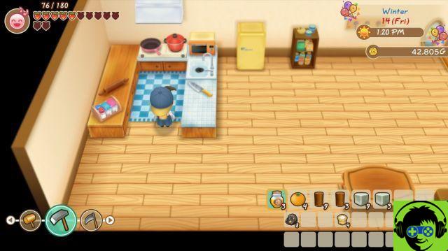 Como conseguir uma cozinha em Story of Seasons: Friends of Mineral Town