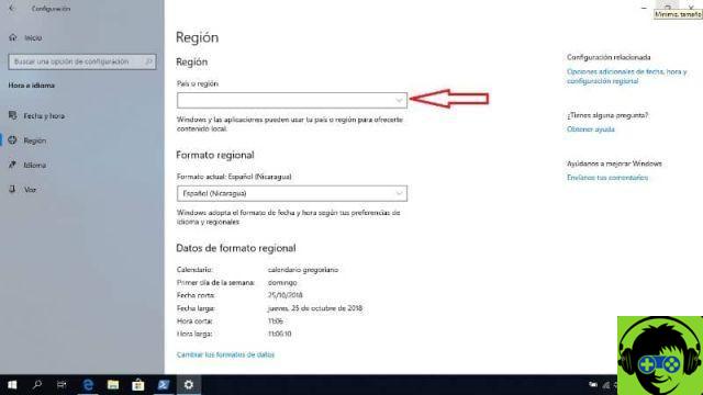 Cómo cambiar la configuración regional del sistema en Windows 10