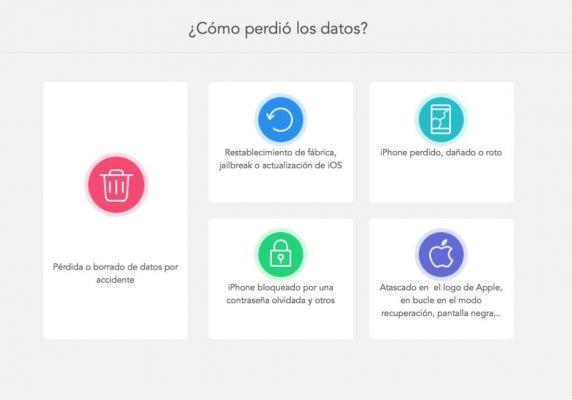 IMyfone D-Back, para recuperar dados do seu dispositivo iOS