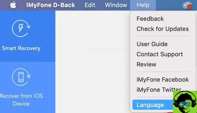 IMyfone D-Back, to recover data from your iOS device