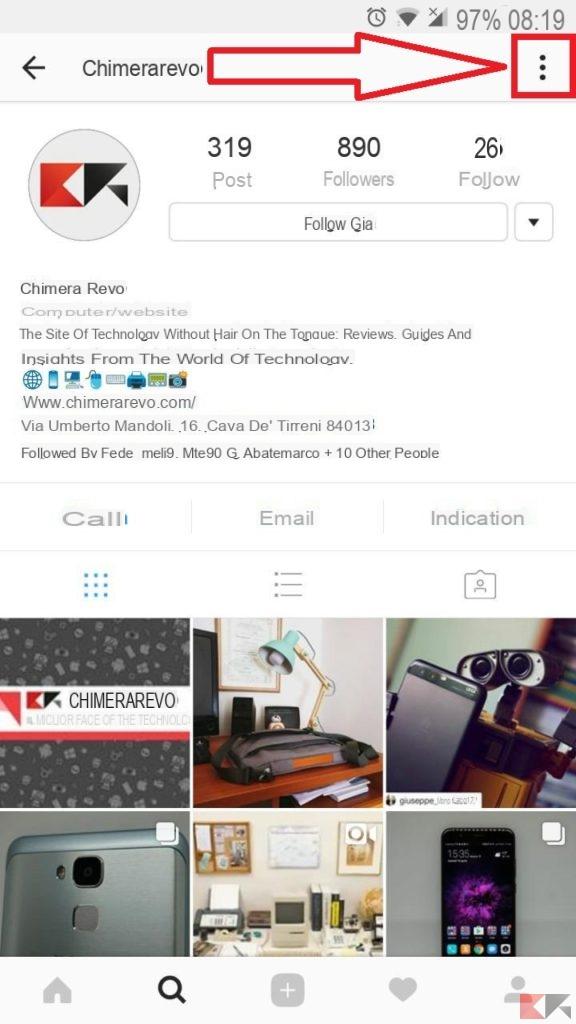 Impedire di visualizzare le storie Instagram