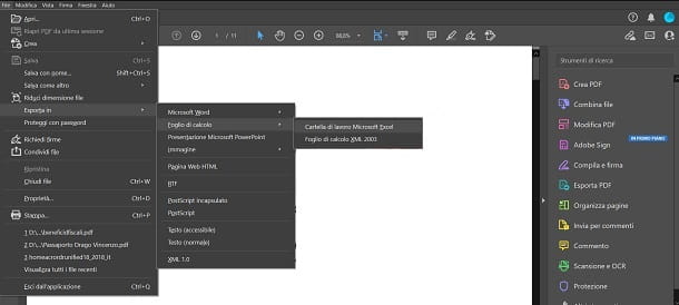 Convertir un PDF en Excel