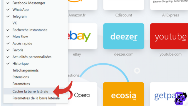 Como alterar a página inicial do Opera?