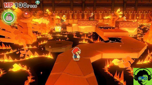 Paper Mario: The King of Origami - Todas as 4 torres de joias | Passo a passo da Caverna Vellumental do Fogo