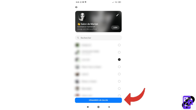 ¿Cómo crear un salón en Messenger?