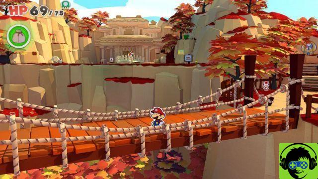 Paper Mario: The Origami King - Llega al santuario de agua | Tutorial de Fall Mountain