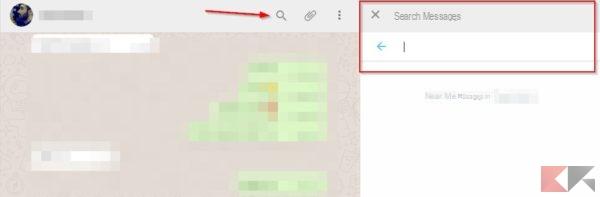 Come cercare nelle conversazioni WhatsApp