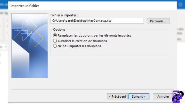 ¿Cómo importar una lista de contactos a Outlook?