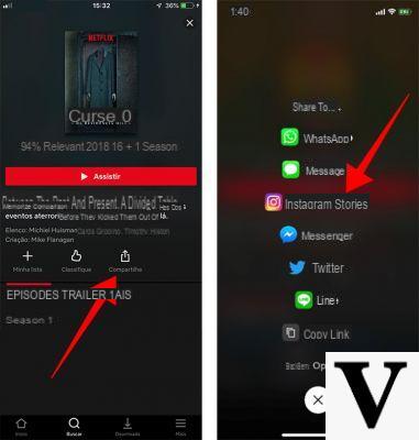 How to share a Netflix TV series through Instagram Stories