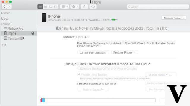 Come fare backup iPhone su PC