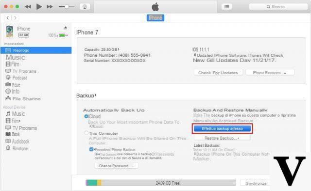 Come fare backup iPhone su PC