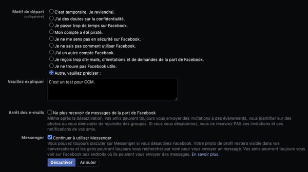 Delete a Facebook account permanently or temporarily
