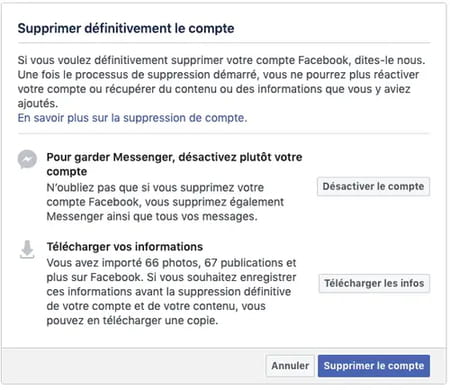 Delete a Facebook account permanently or temporarily