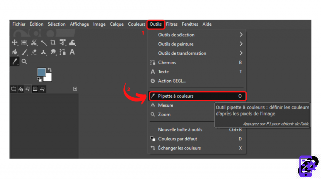How to use the Dropper tool in GIMP?