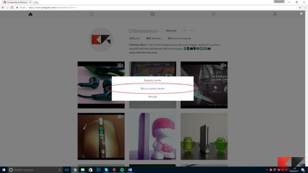 Come bloccare una persona su Instagram