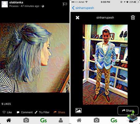 4 app Prisma per Android e iOS