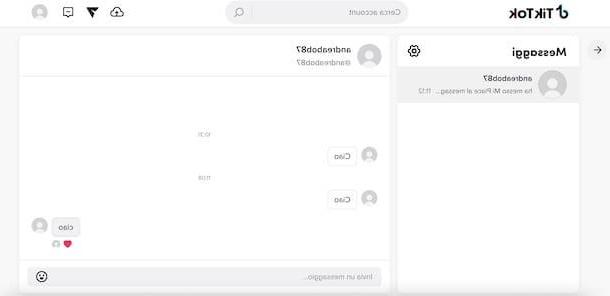 Come chattare su TikTok