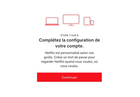 Netflix user profile: create, modify, delete