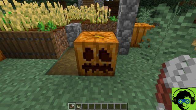 How to carve a pumpkin in Minecraft